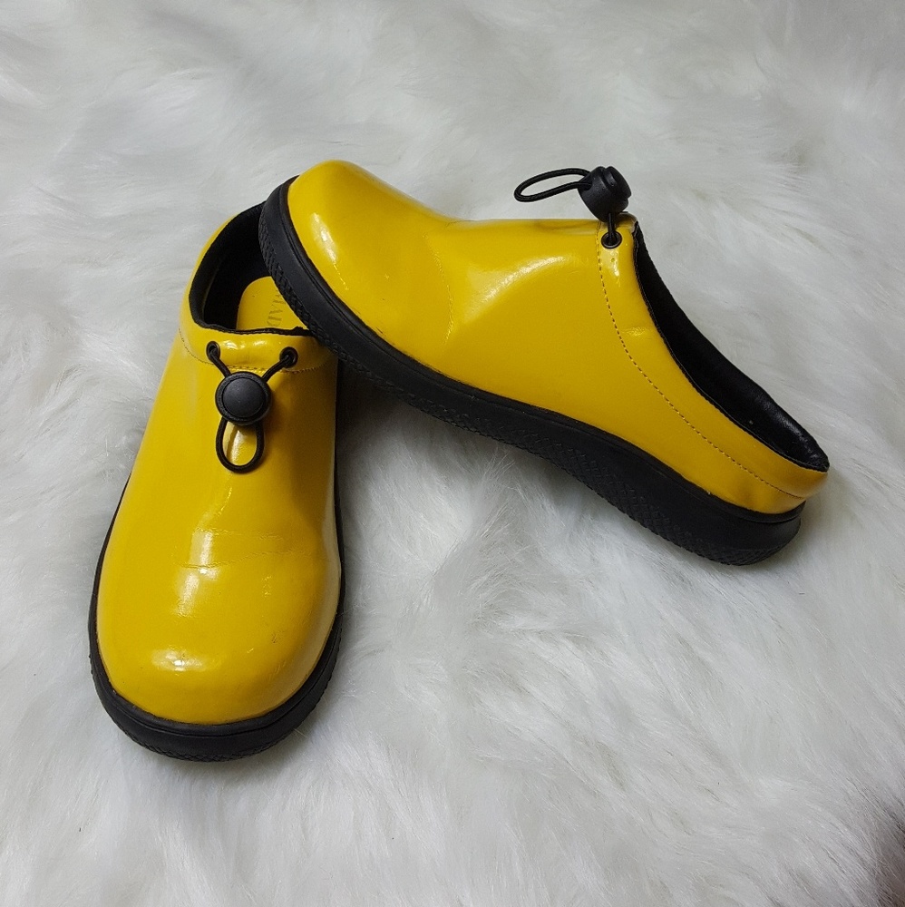 Yellow Rain Clogs